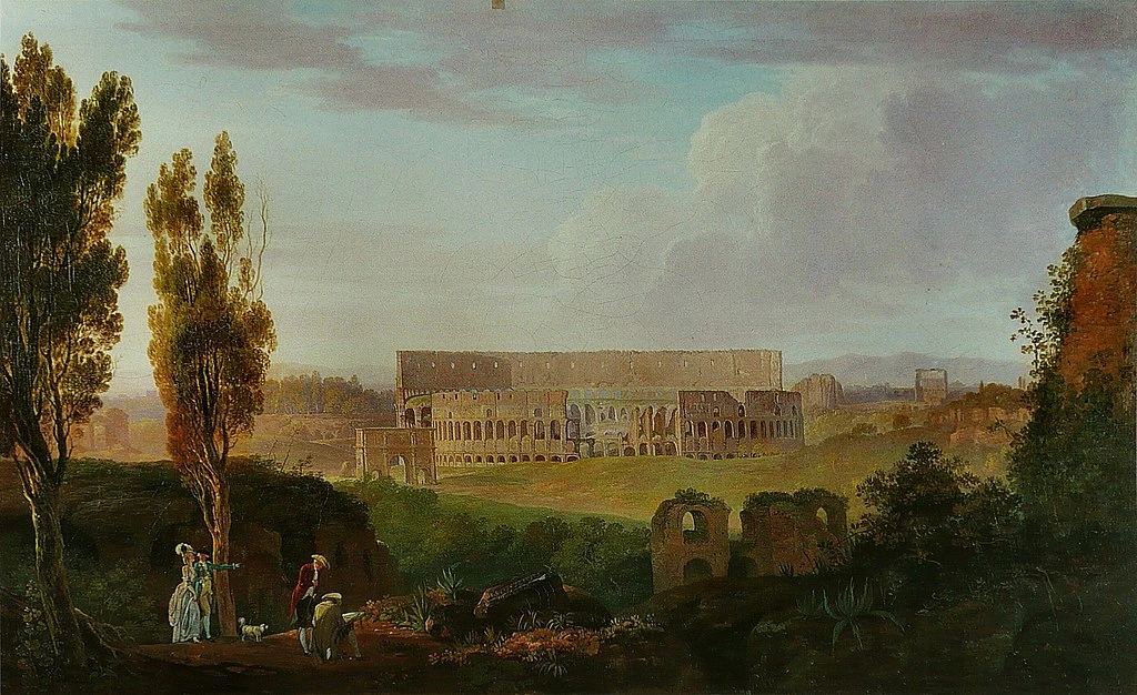 Paesaggio con vista del Colosseo - Galeries Nationales du Grand Palais, Parigi